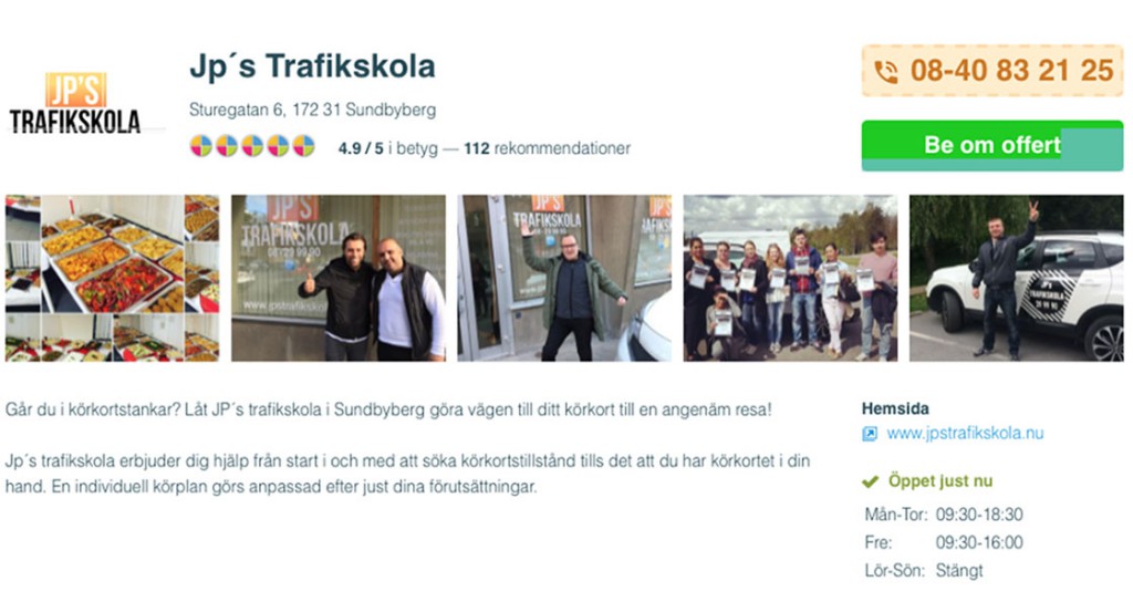 JP´s Trafikskola